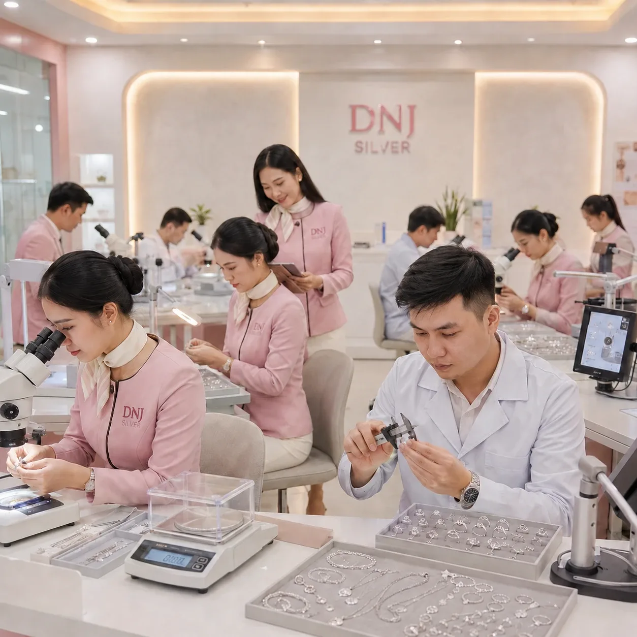 Đội ngũ chăm sóc khách hàng DNJ Silver