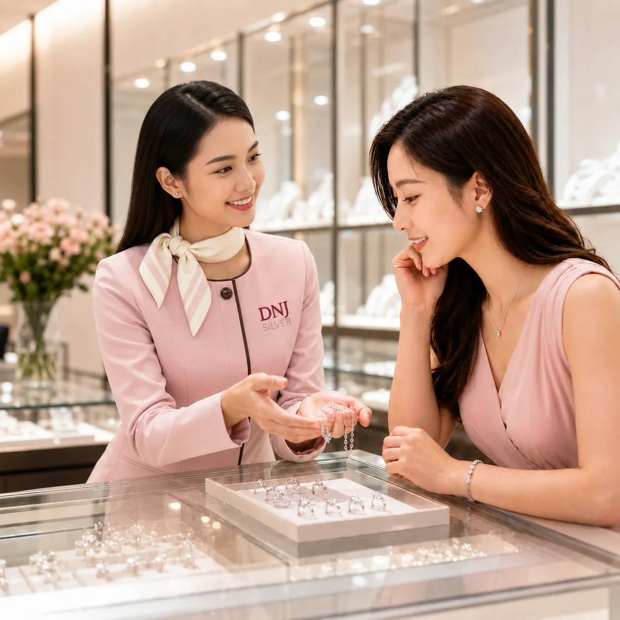 Không gian tư vấn trang sức DNJ Silver